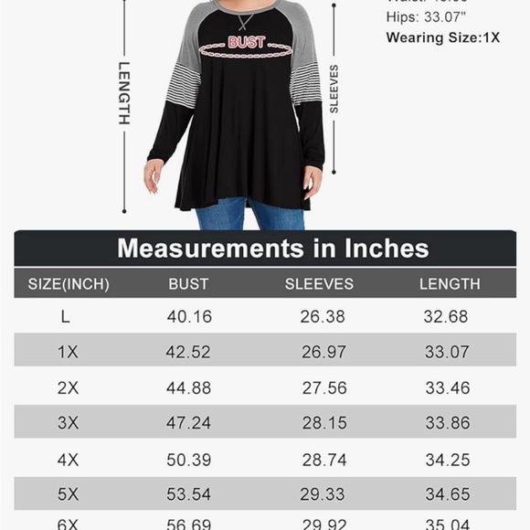 MONNURO long sleeve plus size women tunic shirt - Picture 3 of 8